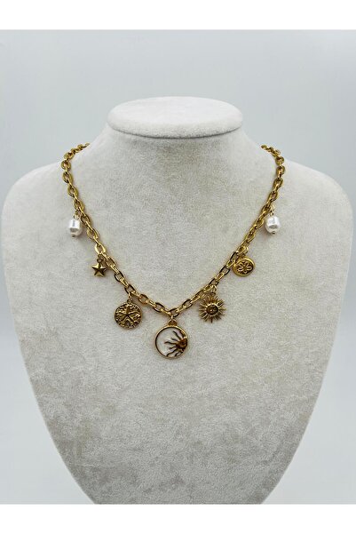 Bozhi Necklace Steel Gold Stylish Gift