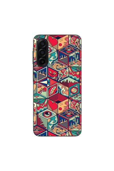 OEM Husa compatibila cu Samsung Galaxy A17 Silicon Gel Tpu Model Pop Art Geom...