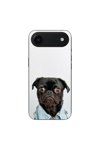OEM Калъф, съвместим с Apple iPhone, силиконов гел TPU, модел Мопс, моден