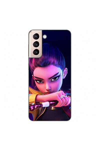 OEM Husa compatibila cu Samsung Galaxy S21 Silicon Gel Tpu Model KPop Demon H...