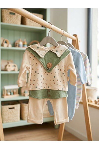 INFANT Set hanorac și pantaloni bebe cu glugă și imprimeu sport - 2 culori di...