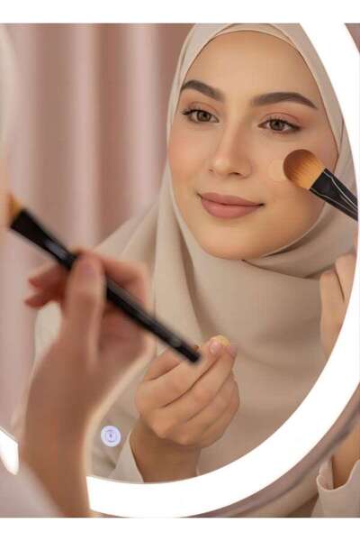 Halasouq Flat-Tongue Foundation Brush, Streak-Free & Non-Absorbent, Professio...