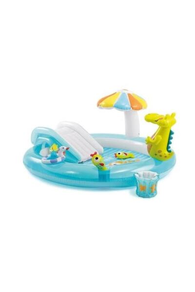 Lumi LUXURY Piscina gonflabila pentru copii Intex cu crocodil si accesorii in...