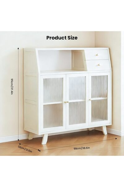 AUTOYSUR HI-FINE Kitchen Storage and Organization Cabinet, Sideboard Buffet C...