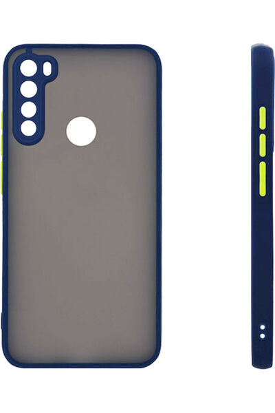 Other Sonique Color Button Bumper Silicone / Plastic Blue (Redmi Note 8)