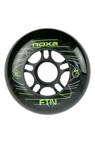 Roxa Set 4 x Roți Role 80 mm 84A Black/Green