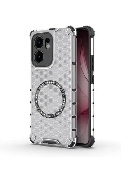 Techsuit Κυψελωτό Προστατευτικό Σιλικόνης Λευκό (Oppo Reno13 F / FS) Κωδικός:...
