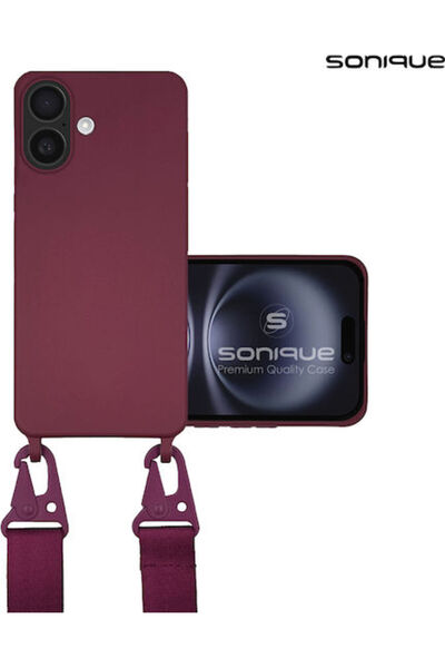 Other Θήκη Σιλικόνης με Λουράκι Μεταφοράς Sonique για Apple iPhone 16 Plus Μπ...
