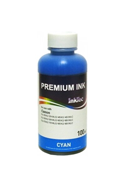 INKTEC Мастило 100МЛ C5051-100MC ЗА CANON CLI-251C/ 251XLC/ 451C/ 451