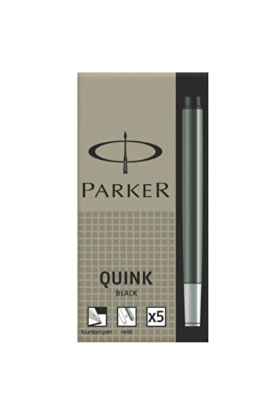 Parker ГОЛЕМИ ЧЕРНИ КАСЕТИ С МАСТИЛО, 5 БРОЯ В КУТИЯ