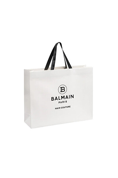 BALMAIN , Hair Couture, GWP Cardboard Bag, White, Large