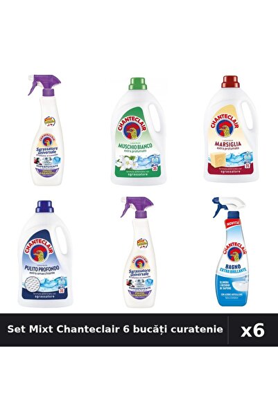 Chanteclair Set 6 Detergent și Degresant - 1575ml, 600ml, 625ml - 5 Arome Cur...