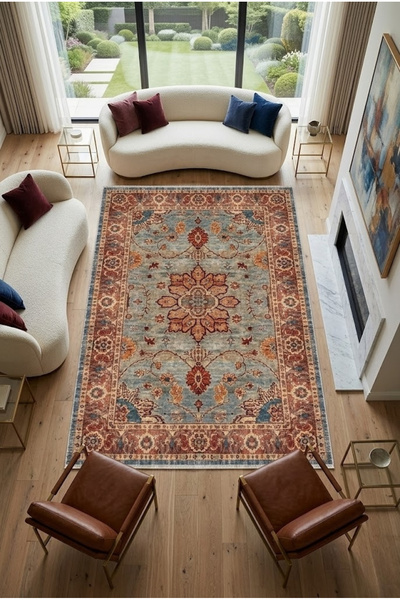 Cos.kim Decorative Carpet Non-Slip Base Stain-Resistant Washable Rug Custom S...