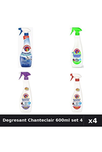 Chanteclair Set 4 Degresant Universal 600ml + Detartrant 625ml - Lămâie, Lava...
