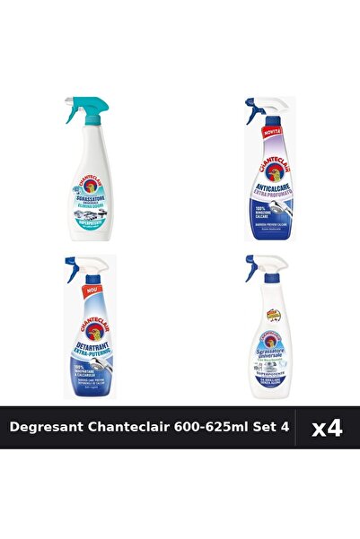 Chanteclair Set 4 Degresant Universal 600-625ml - Anti-Miros, Bicarbonat, Ext...