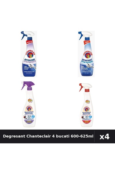 Chanteclair Set 4 Degresant Universal 600-625ml - Lavanda, Marsilia, Anticalc...