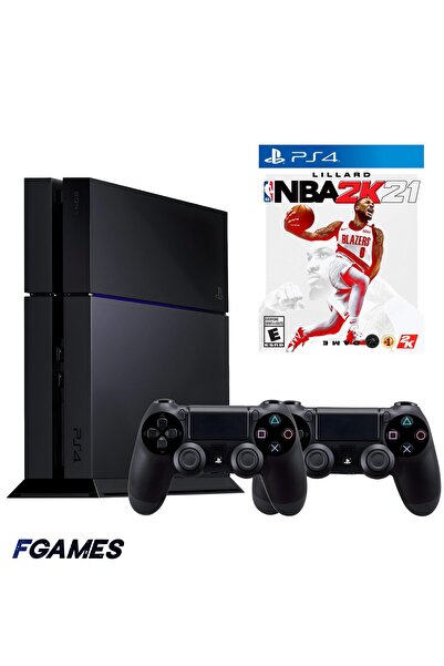 Sony Consola Playstation 4 Ps4 500gb + Două controlere + Nba 2k21 PlayStation...