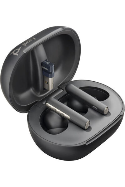 Poly Voyager Free 60+ UC M + BT700 Αντάπτορας USB-C + Θήκη φόρτισης με οθόνη ...
