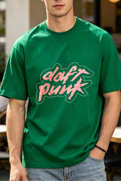 Fleck Casual Style T Shirts For Men Daft Punk Mens Printed T Shirts