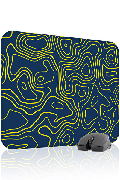 mousepad bastir Yellow Navy Blue 48X40 XL Fan Gaming Player Mouse Pad Non-Sli...