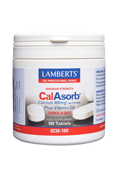 Lamberts ΚαλΑσόρμπ Ασβέστιο 800mg 180 Δισκία