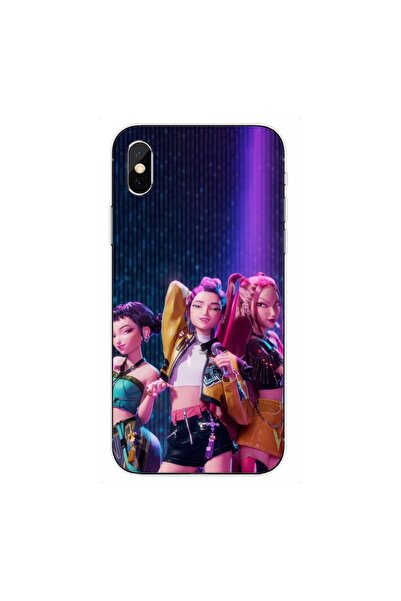 OEM Husa compatibila cu Apple iPhone XS Silicon Gel Tpu Model KPop Demon Hunt...