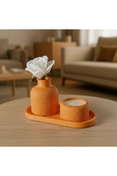 OEM Set Decorativ Minimalist Vază Suport Lumânare Tavă Design Modern