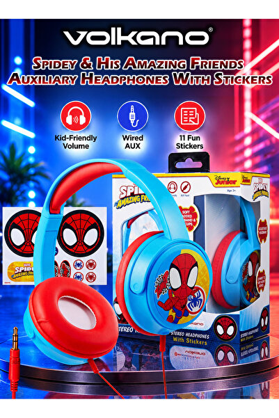 Volcano Volkano SMD Disney Spidey and His Amazing Friends Auxiliary Headphone...