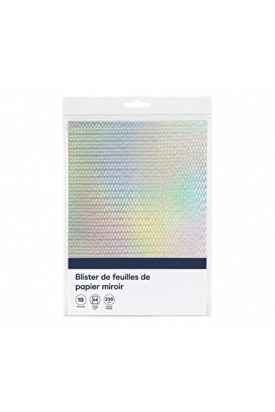 OEM Set 10 coli hârtie oglindă holografică multicolore diverse modele A4 – 23...