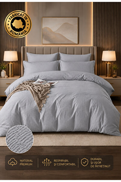 RALEX PUCIOASA Gofre Non-Wicking Bedding Set 6 Pieces, Standard Sheet 230 x 2...