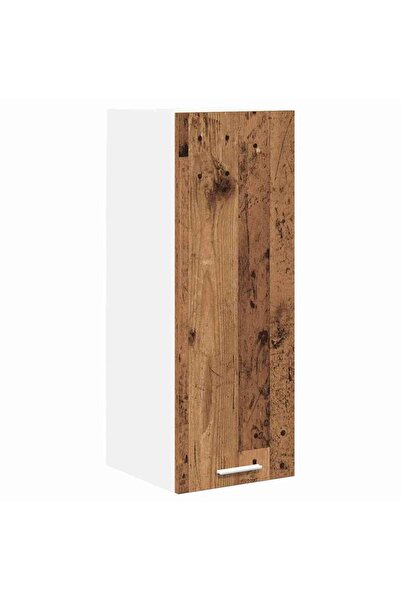 vidaxl Wall cabinet Old wood and White 30 x 31 x 80 cm Composite wood