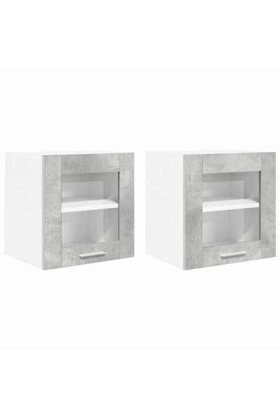 vidaxl Riga 2-door wall cabinet Concrete grey 40 x 31 x 40 cm