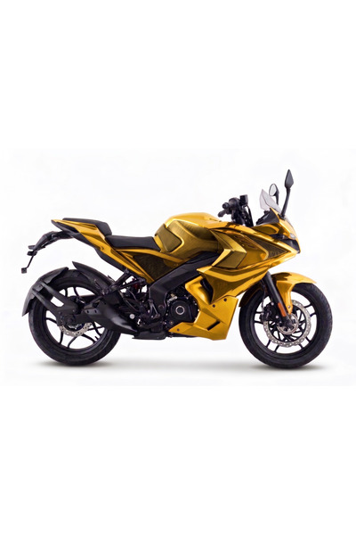 RR Graphic BAJAJ PULSAR RS200 PARLAK ALTIN HAVA KANALLI KAPLAMA MODELİ