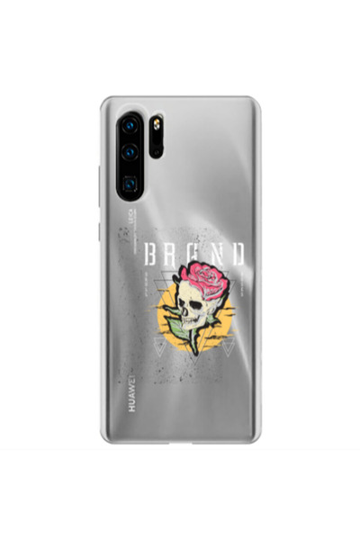 Other Huawei P30 Pro Skull Roses Transparent Silicone TPU Θήκη