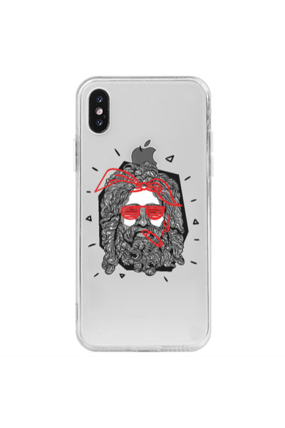Other Apple iPhone Xs Cool glasses Transparent Silicone TPU Θήκη