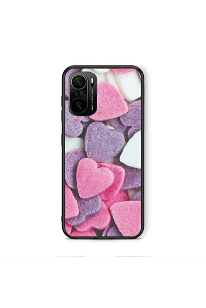 Other Xiaomi Poco F3 Sponge Hearts Black Glossy Θήκη