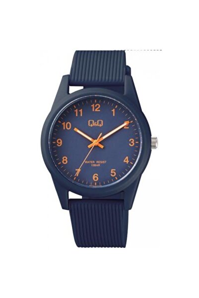 Q&Q Ρολόι Unisex Με Μπλέ Λουρί VS12J012Y