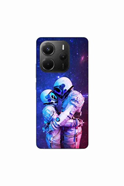 OEM Θήκη συμβατή με Xiaomi Redmi Note 14 4G Σιλικόνης TPU Σχέδιο Ζευγάρι Αστρ...
