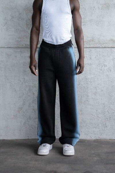 Machinist Men's Airbrush Wide Fit Sweatpants - Black S