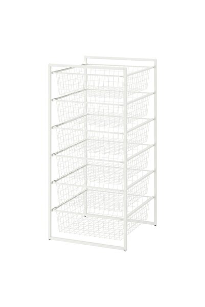 IKEA JONAXEL Storage combination, white, 50 x 51 x 104 cm