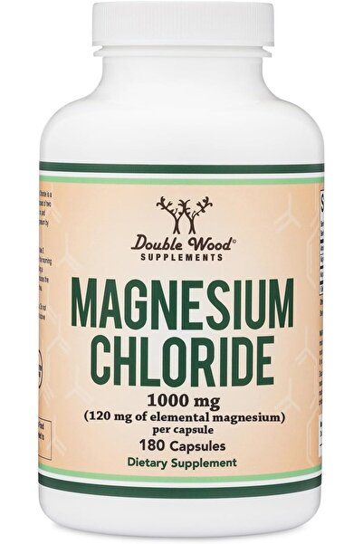Double Wood Supplements Magnesium Chloride (Cloruro De Magnesio) - 180 Capsul...