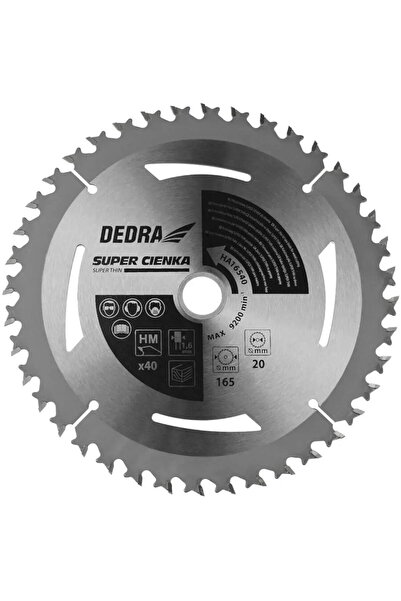DEDRA EXIM FierДѓstrДѓu circular SUPER THIN pentru lemn 40z 165x16x1,1x1,6mm
