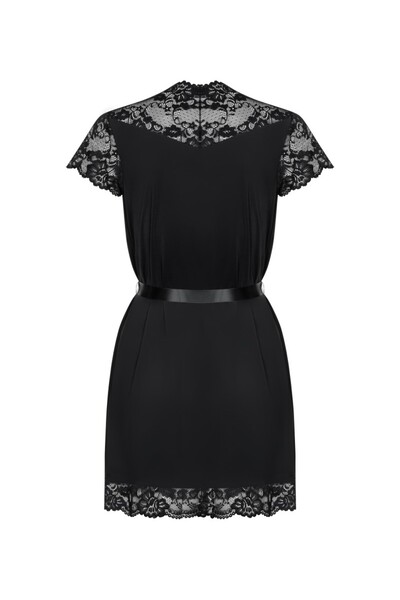 obsessive 810-PEI-1 peignoir negru L/XL