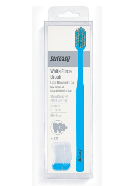 Diş Fırçası White Force Brush - Leke Uzmanı Çay, Kahve, Sigara Lekelerine Özel, 4900 Yoğun Kıl Yapısı, Sert (Firm)
