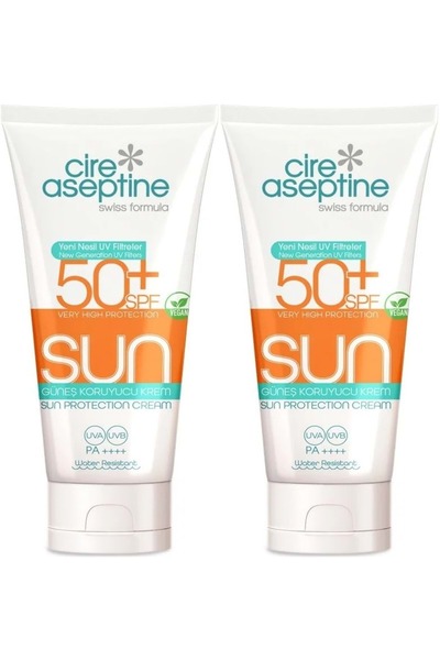 CIRE ASEPTINE Sun Sunscreen Cream 50+ Spf 150 ml (Set of 2)