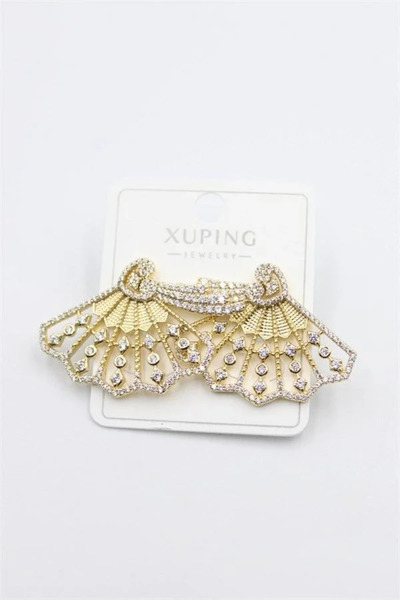 Marsilyan Nvdn- Ieg - Fan Earrings - Gold Iegrs-Nvdn1