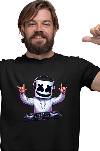 OEM Мъжка тениска Маршмелоу DJ Парти