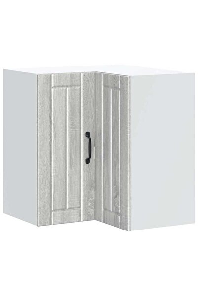 vidaxl "Lucca" Kitchen Corner Cabinet Sonoma Gray Engineered Wood