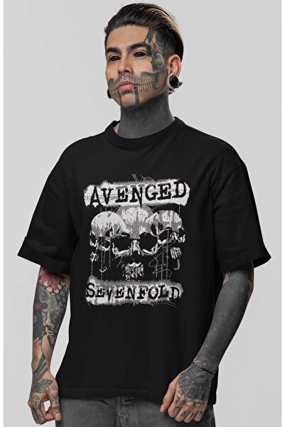 SEVBANO Avenged Sevenfold Rock Metal Music Group Printed Unisex Oversize T-Shirt