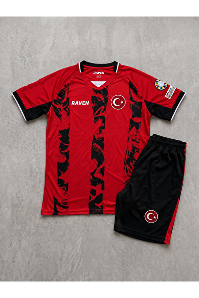 The RAVEN PREMİUM TÜRKİYE SERİSİ FUTBOL FORMASI TAKIM KIRMIZI UNİSEX (FORMA +...
